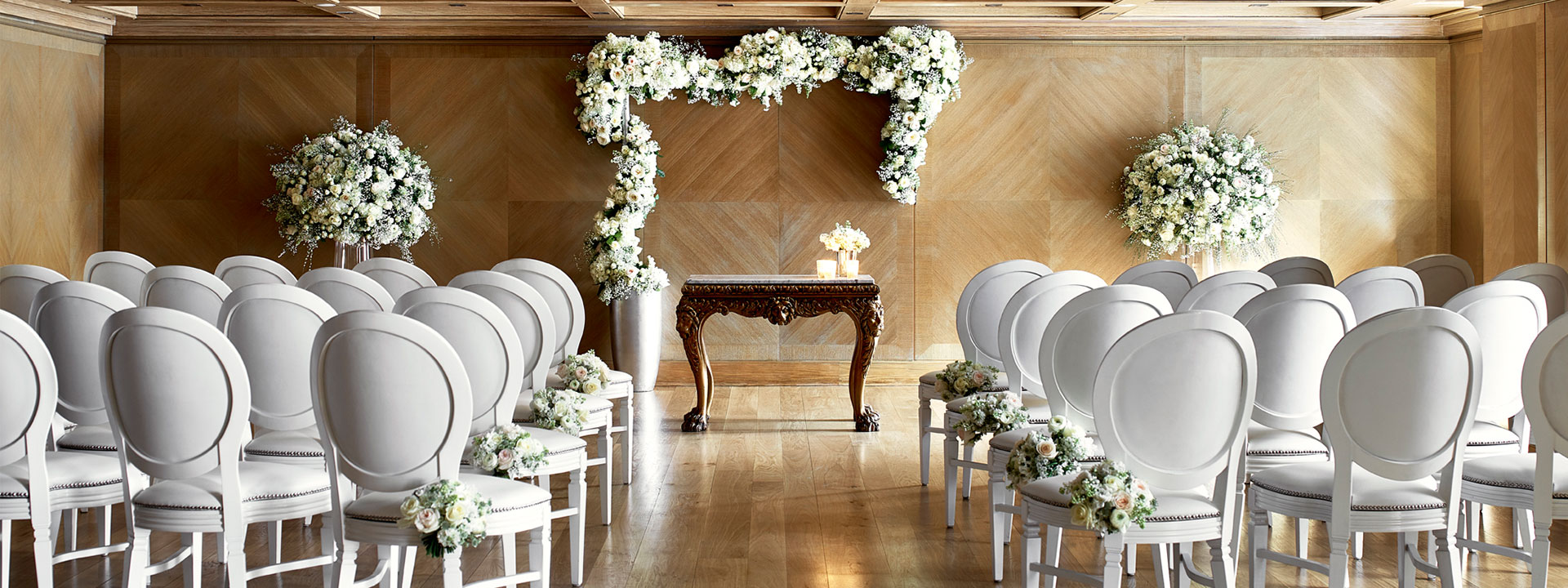 Wedding ceremony at the Connaught hotel Mayfair